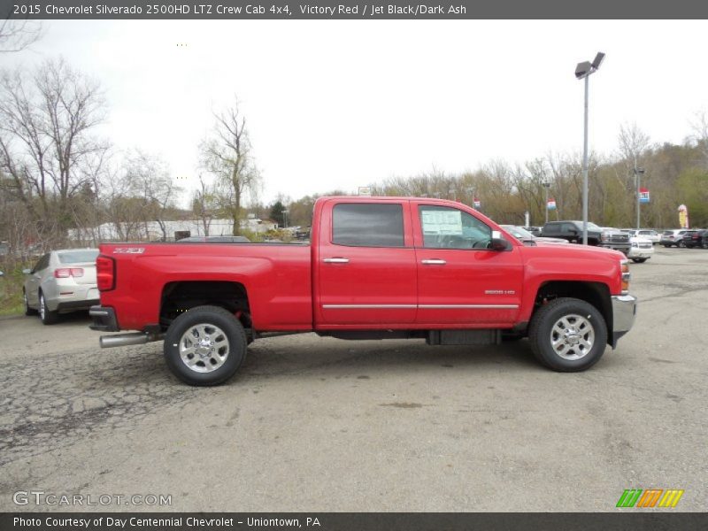 Victory Red / Jet Black/Dark Ash 2015 Chevrolet Silverado 2500HD LTZ Crew Cab 4x4