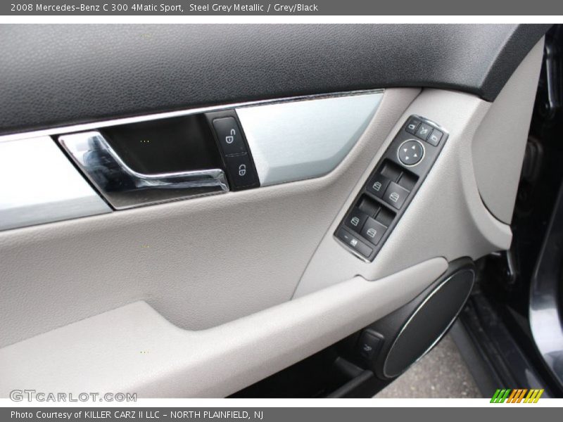 Steel Grey Metallic / Grey/Black 2008 Mercedes-Benz C 300 4Matic Sport