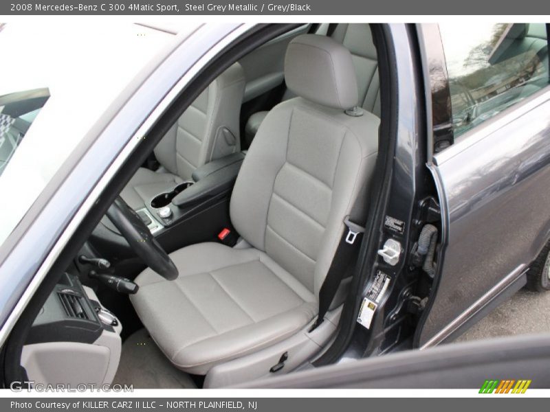 Steel Grey Metallic / Grey/Black 2008 Mercedes-Benz C 300 4Matic Sport
