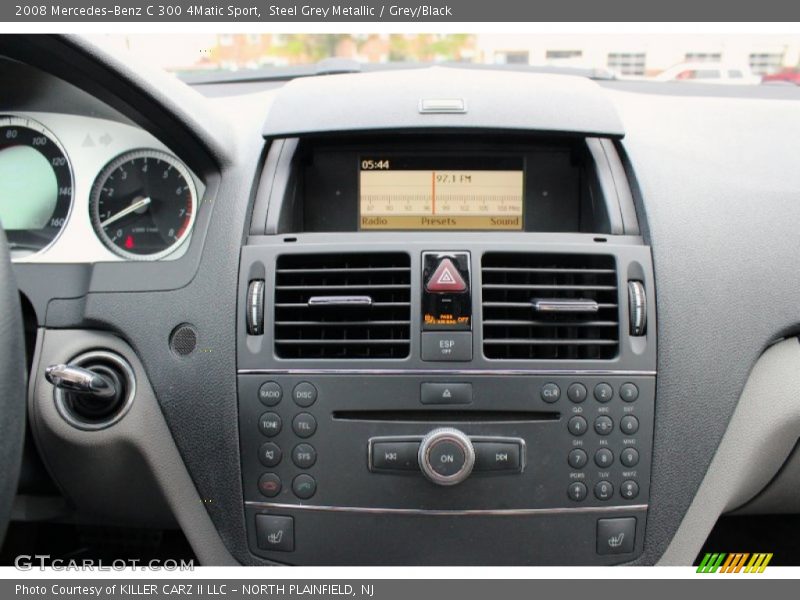 Steel Grey Metallic / Grey/Black 2008 Mercedes-Benz C 300 4Matic Sport