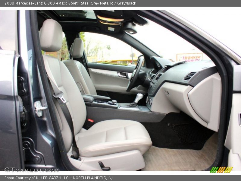 Steel Grey Metallic / Grey/Black 2008 Mercedes-Benz C 300 4Matic Sport