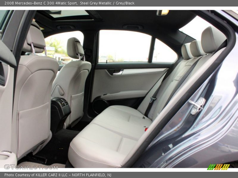Steel Grey Metallic / Grey/Black 2008 Mercedes-Benz C 300 4Matic Sport