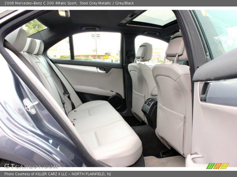 Steel Grey Metallic / Grey/Black 2008 Mercedes-Benz C 300 4Matic Sport
