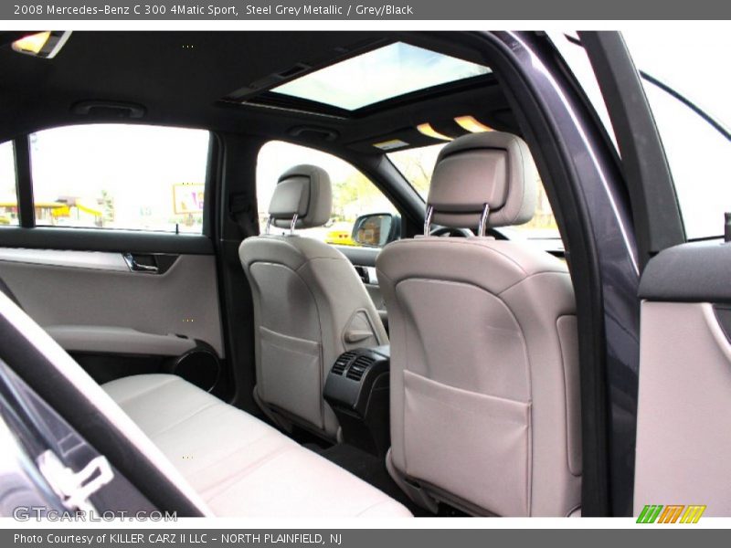 Steel Grey Metallic / Grey/Black 2008 Mercedes-Benz C 300 4Matic Sport
