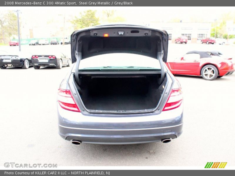 Steel Grey Metallic / Grey/Black 2008 Mercedes-Benz C 300 4Matic Sport