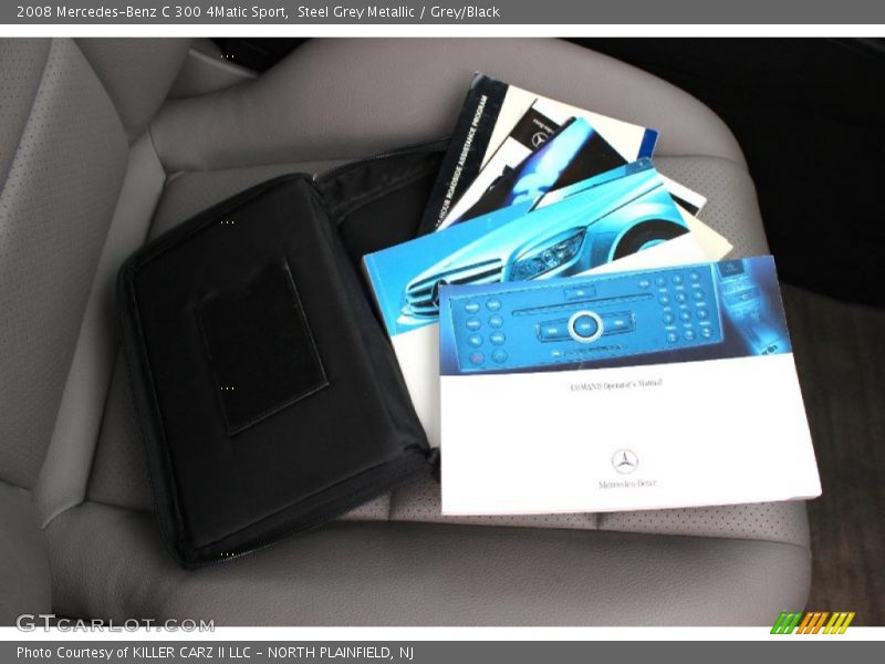Steel Grey Metallic / Grey/Black 2008 Mercedes-Benz C 300 4Matic Sport
