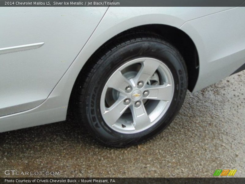 Silver Ice Metallic / Jet Black/Titanium 2014 Chevrolet Malibu LS