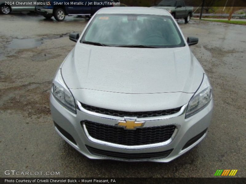 Silver Ice Metallic / Jet Black/Titanium 2014 Chevrolet Malibu LS