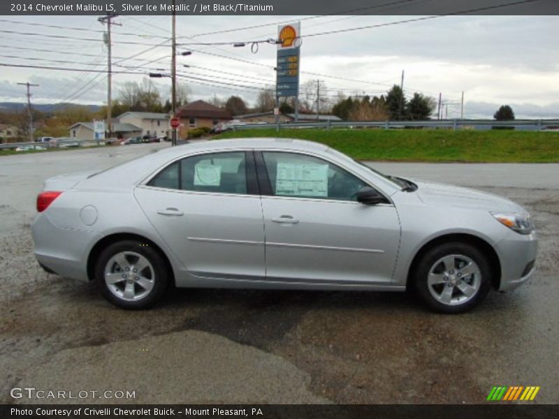 Silver Ice Metallic / Jet Black/Titanium 2014 Chevrolet Malibu LS