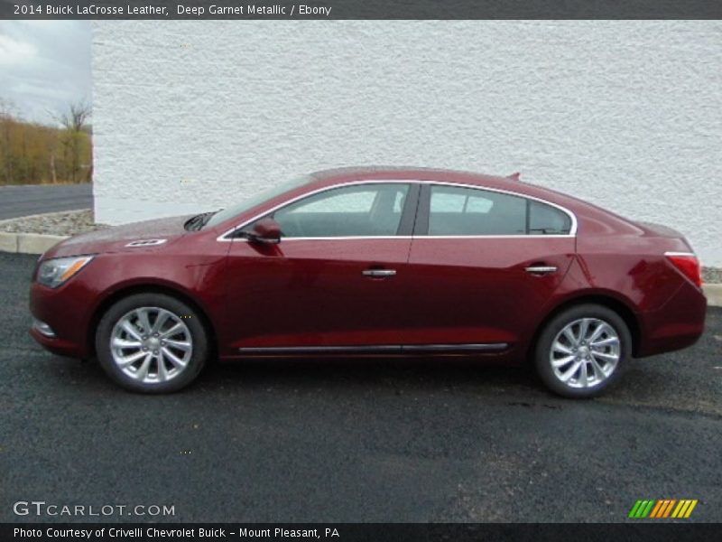 Deep Garnet Metallic / Ebony 2014 Buick LaCrosse Leather