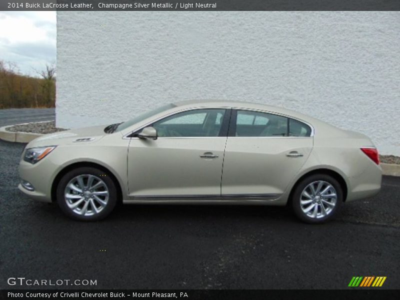 Champagne Silver Metallic / Light Neutral 2014 Buick LaCrosse Leather