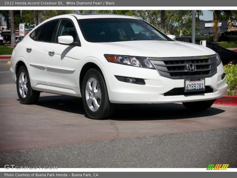 White Diamond Pearl / Black 2012 Honda Accord Crosstour EX