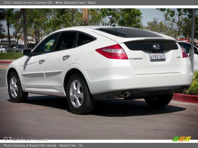 White Diamond Pearl / Black 2012 Honda Accord Crosstour EX