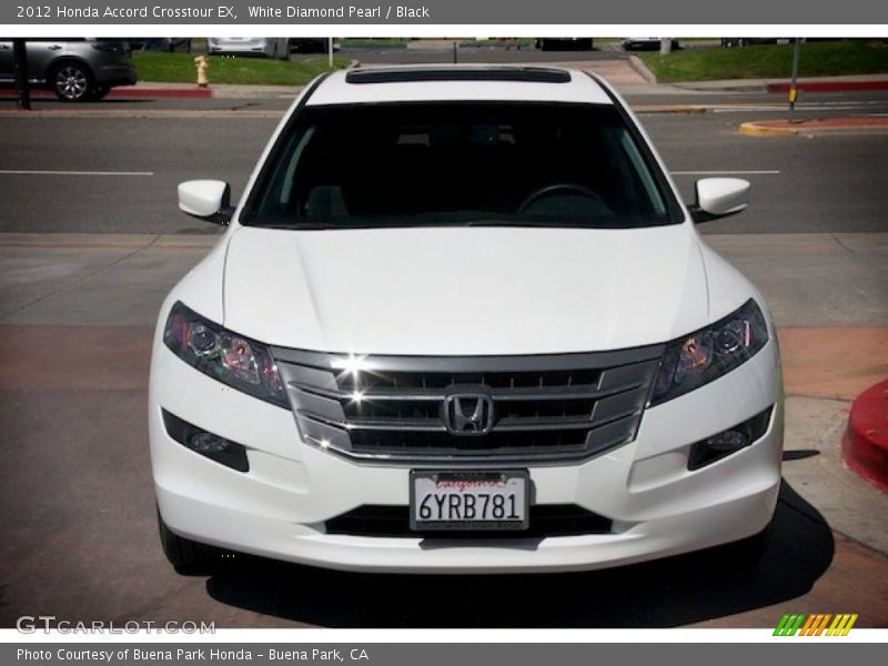 White Diamond Pearl / Black 2012 Honda Accord Crosstour EX