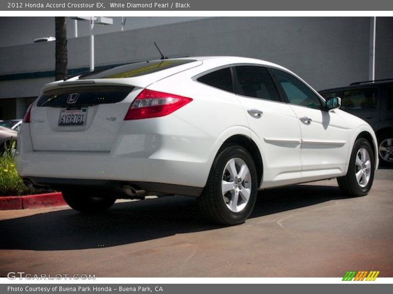 White Diamond Pearl / Black 2012 Honda Accord Crosstour EX