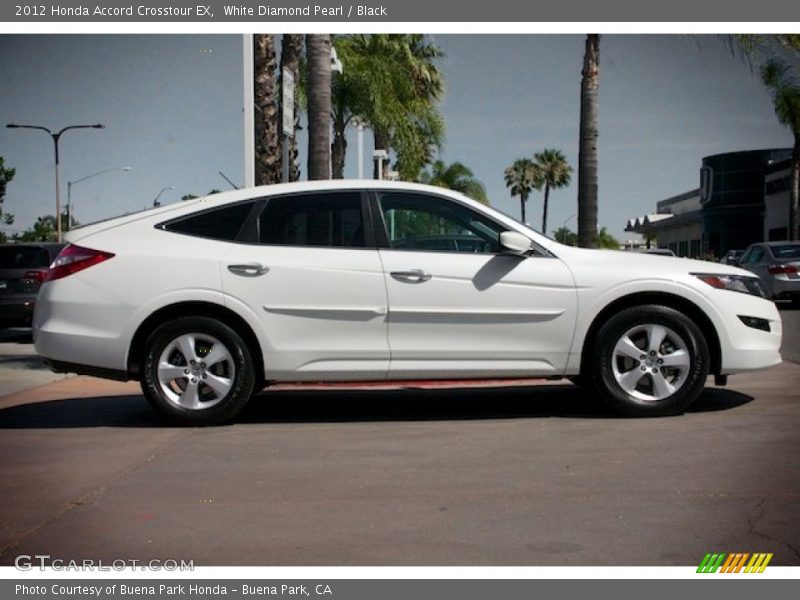 White Diamond Pearl / Black 2012 Honda Accord Crosstour EX