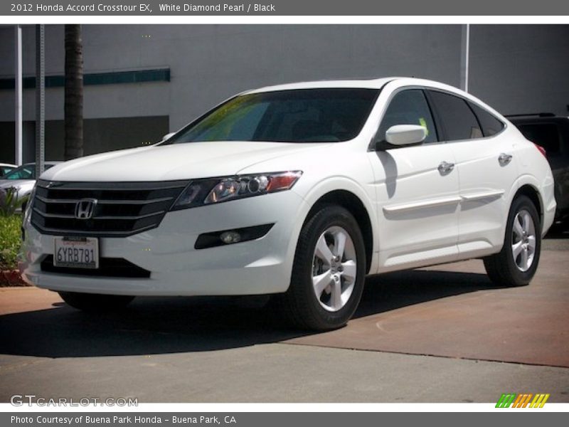 White Diamond Pearl / Black 2012 Honda Accord Crosstour EX