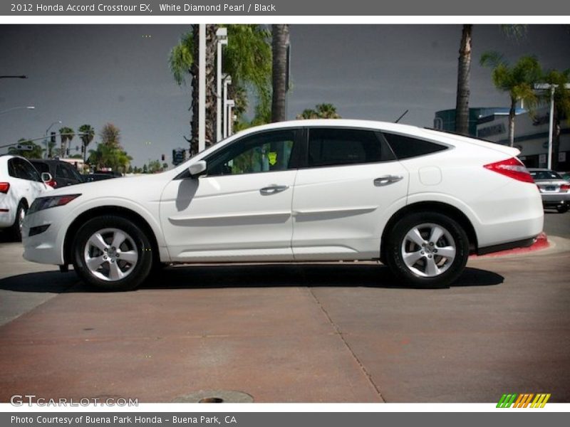 White Diamond Pearl / Black 2012 Honda Accord Crosstour EX