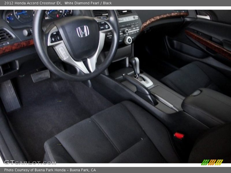 White Diamond Pearl / Black 2012 Honda Accord Crosstour EX