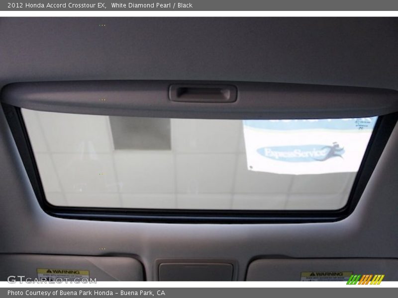 White Diamond Pearl / Black 2012 Honda Accord Crosstour EX