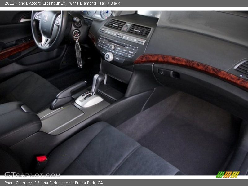 White Diamond Pearl / Black 2012 Honda Accord Crosstour EX