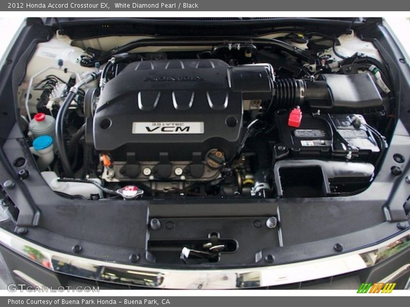 White Diamond Pearl / Black 2012 Honda Accord Crosstour EX
