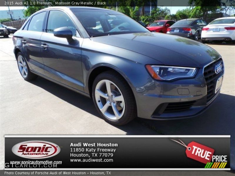 Monsoon Gray Metallic / Black 2015 Audi A3 1.8 Premium