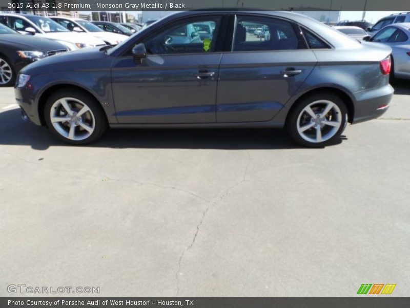 Monsoon Gray Metallic / Black 2015 Audi A3 1.8 Premium
