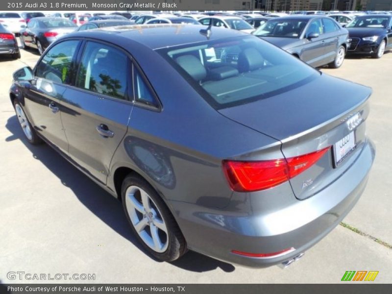 Monsoon Gray Metallic / Black 2015 Audi A3 1.8 Premium