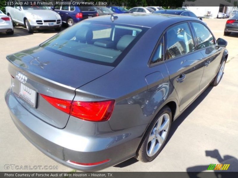 Monsoon Gray Metallic / Black 2015 Audi A3 1.8 Premium