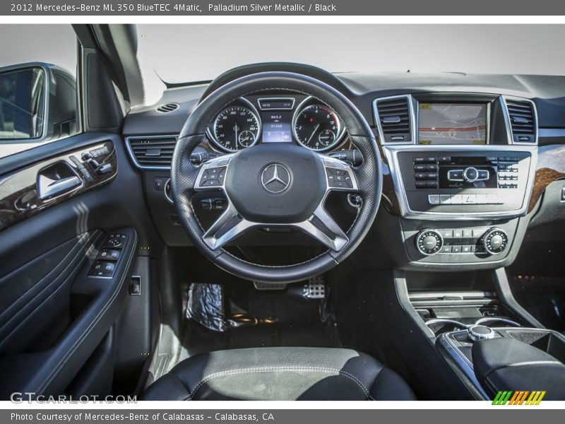Palladium Silver Metallic / Black 2012 Mercedes-Benz ML 350 BlueTEC 4Matic