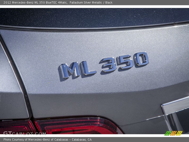 Palladium Silver Metallic / Black 2012 Mercedes-Benz ML 350 BlueTEC 4Matic
