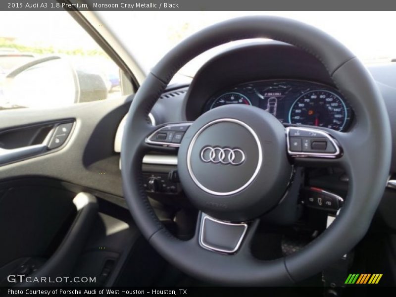 Monsoon Gray Metallic / Black 2015 Audi A3 1.8 Premium
