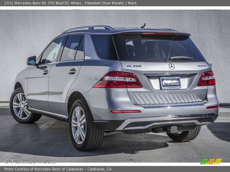 Palladium Silver Metallic / Black 2012 Mercedes-Benz ML 350 BlueTEC 4Matic
