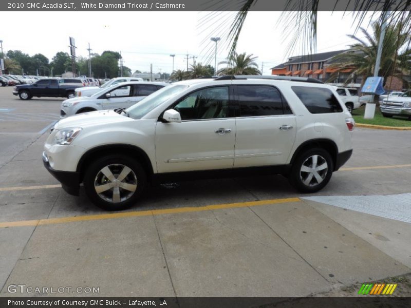 White Diamond Tricoat / Cashmere 2010 GMC Acadia SLT