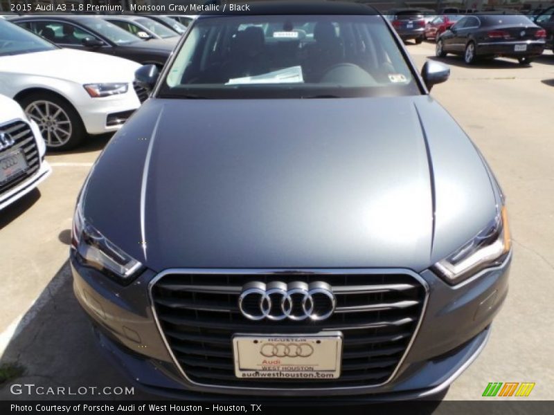 Monsoon Gray Metallic / Black 2015 Audi A3 1.8 Premium