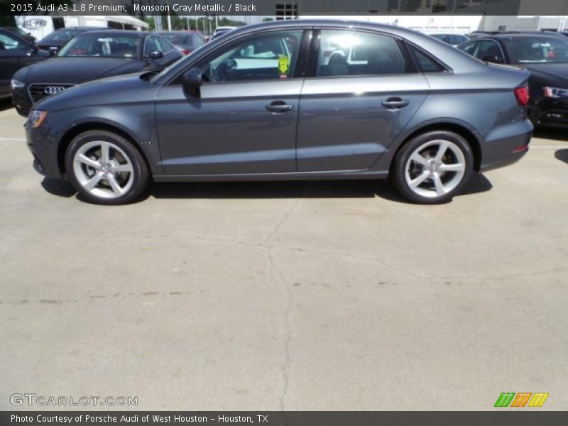 Monsoon Gray Metallic / Black 2015 Audi A3 1.8 Premium