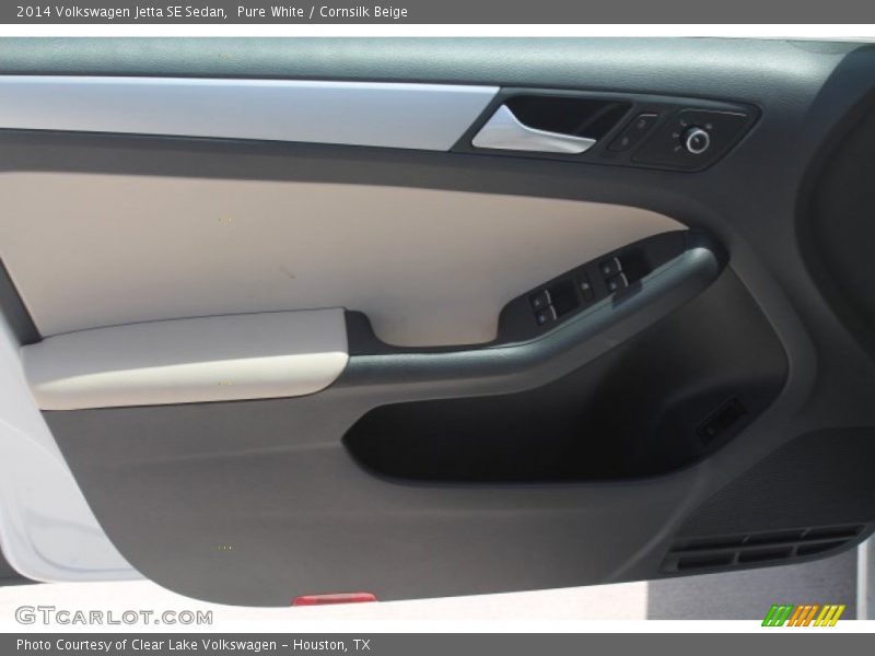 Pure White / Cornsilk Beige 2014 Volkswagen Jetta SE Sedan