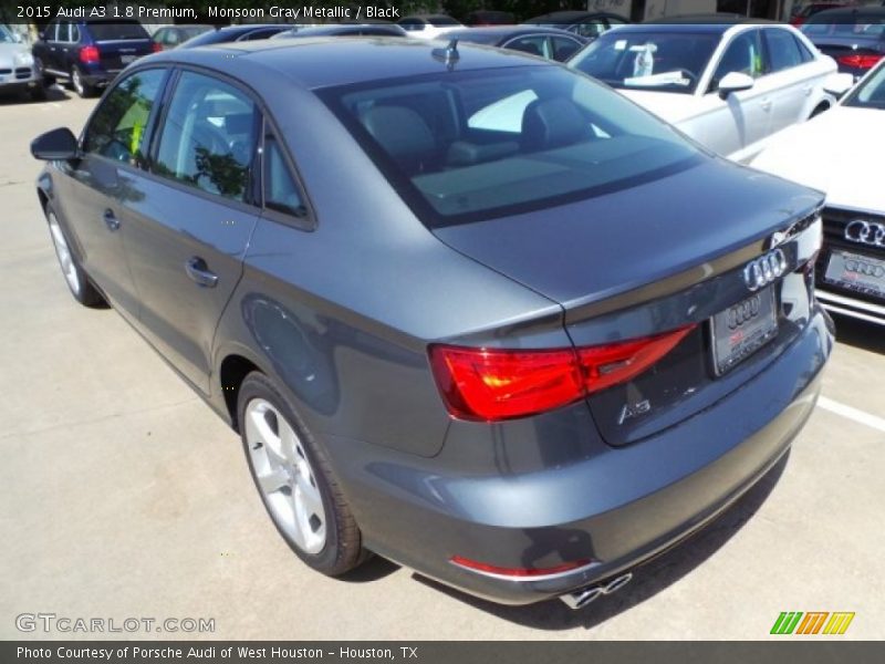 Monsoon Gray Metallic / Black 2015 Audi A3 1.8 Premium