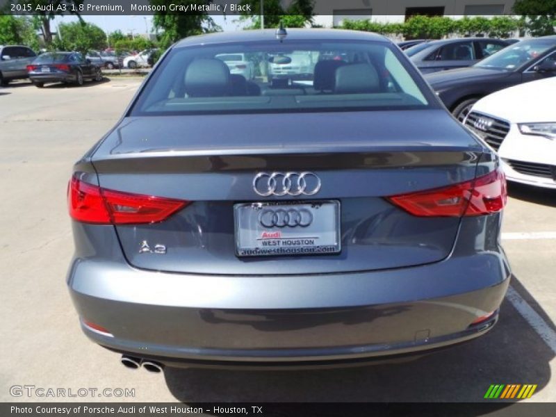 Monsoon Gray Metallic / Black 2015 Audi A3 1.8 Premium