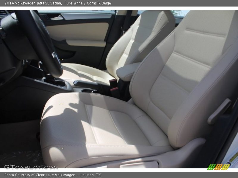 Pure White / Cornsilk Beige 2014 Volkswagen Jetta SE Sedan