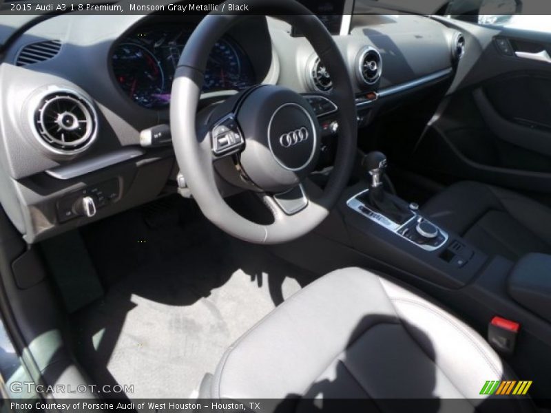 Monsoon Gray Metallic / Black 2015 Audi A3 1.8 Premium