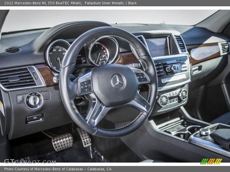 Palladium Silver Metallic / Black 2012 Mercedes-Benz ML 350 BlueTEC 4Matic