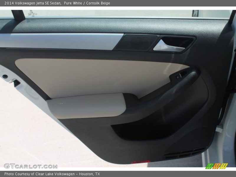 Pure White / Cornsilk Beige 2014 Volkswagen Jetta SE Sedan