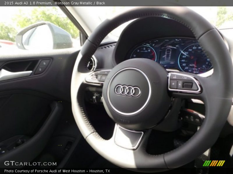 Monsoon Gray Metallic / Black 2015 Audi A3 1.8 Premium