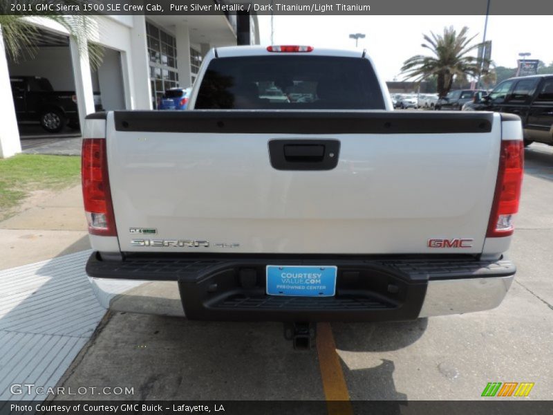 Pure Silver Metallic / Dark Titanium/Light Titanium 2011 GMC Sierra 1500 SLE Crew Cab