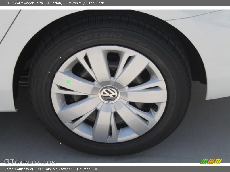 Pure White / Titan Black 2014 Volkswagen Jetta TDI Sedan