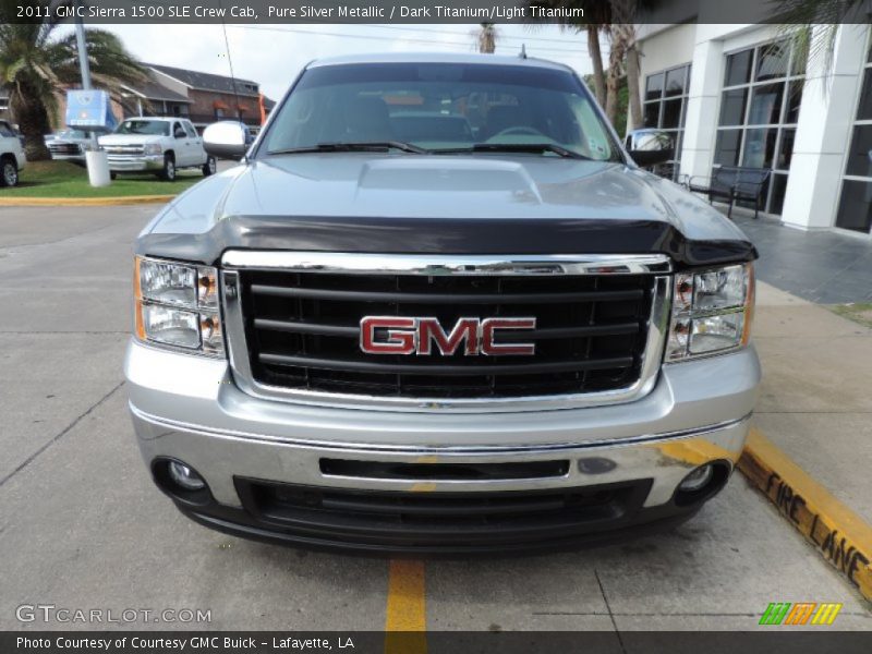 Pure Silver Metallic / Dark Titanium/Light Titanium 2011 GMC Sierra 1500 SLE Crew Cab