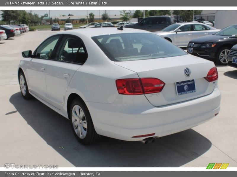 Pure White / Titan Black 2014 Volkswagen Jetta TDI Sedan