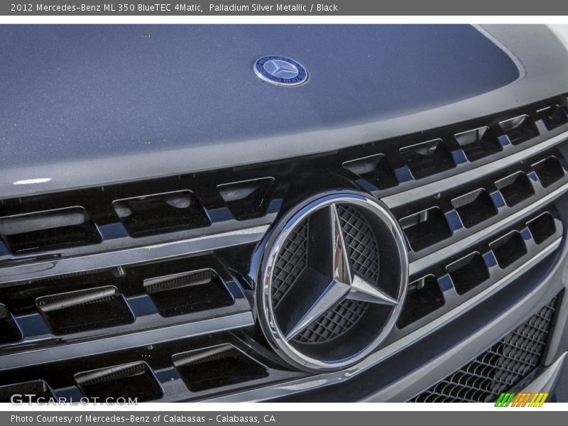 Palladium Silver Metallic / Black 2012 Mercedes-Benz ML 350 BlueTEC 4Matic